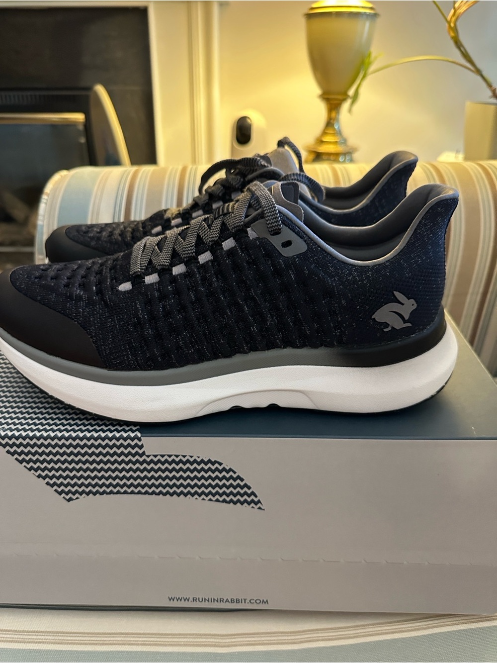 RuninRabbit Black Knit Dreamchaser Sneakers